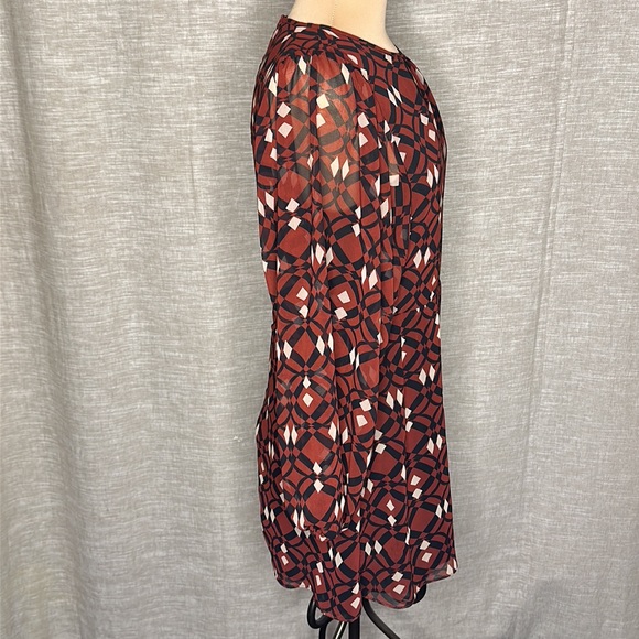 Zara Geometric Design Classy L/S Dress szL - Picture 4 of 8